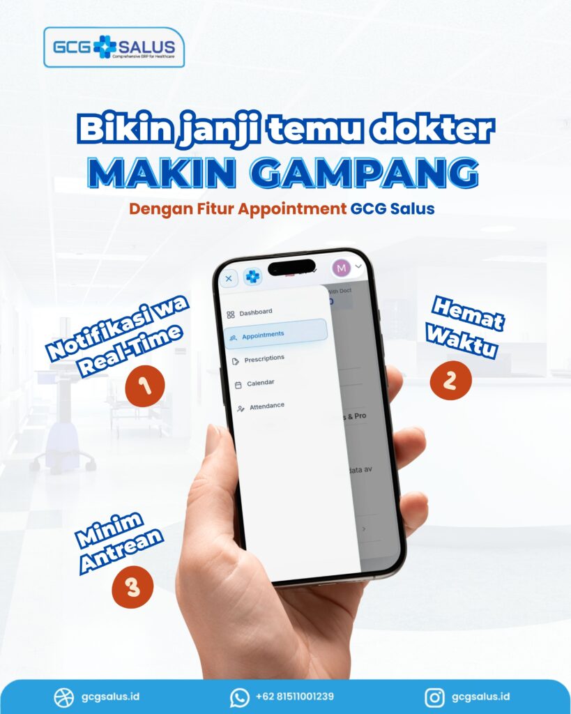 Kini Sistem Janji Temu Dokter Makin Gampang dengan Fitur Appointment GCG Salus!